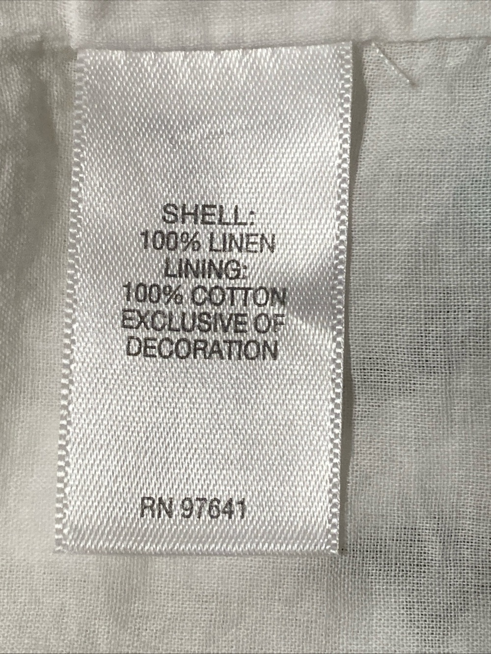 J. Jill White Linen Sleeveless V-Neck Dress with Turquoise Embroidery large - Picture 7 of 8